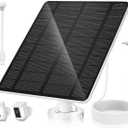 5W Solar Panel for Camera，Compatible with Spotlight Cam/Pro/Plus Battery,IP66 Waterproof, 13ft Cable White