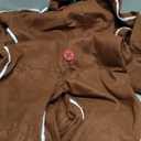 Geyoga Gingerbread Man Costume for Kids Home Clothing Christmas Gingerbread Outfit Bodysuit Hooded Unisex (10-12 Years, Brown)