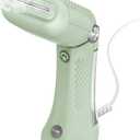 Conair Handheld Garment Steamer for Clothes  Power Steam: Small Size, Big Power  Great for Home, Office, or Travel with Dual Voltage for Worldwide Use, Mint Green