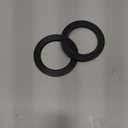 uxcell Magnetic Sticker Ring, 2Pcs Universal Magnetic Adapter Ring Leather Magnet Wireless Charging Conversion Kit for Mobile Phone Case Wireless Charger (Black)