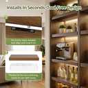Wire Shelf Covers, Bamboo Wire Rack Covers (4PCS, 28" W x 12" D) Walnut
