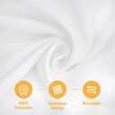 BRILLMAX 10 Pack White Round Tablecloths 90 Inch for 60" Tables