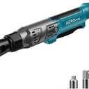 ACROPOW 3/8" Cordless Ratchet Wrench, Compatible with Makita 18V Battery, 74Ft-Lbs Brushless Motor Electric Ratchet with Variable Speed, 1/2" & 1/4" Adapters, 3" Extension Bar (Tool Only)