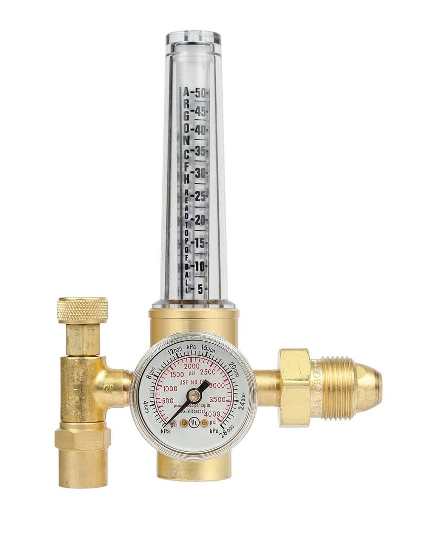 Victor Technologies 0781-2723 HRF-1425-580 Light Duty Flow Meter Cylinder Nitrogen/Argon/Helium Regulator, 50-38 SCFH Flow Range, 25 psig Outlet Pressure