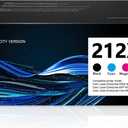 212X Toner Cartridge 4 Pack High Yield Replacement for HP 212X W2120X W2121X W2123X W2122X 212A Compatible with Color Laser Enterprise M554dn M555dn M555x M578dn M578f M578c M578z Printer (with Chip)