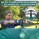 Reactive Outdoor Tent - 3 Second Tent - 3 Sec Instant Pop Up Tent - Easy and Quick Setup Camping Tent - 1 Person Setup Waterproof Double Layer Outdoor Camping Tent, Large 2-3 Person