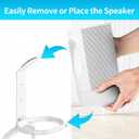Heavy-Duty Wall Bracket Compatible with Sonos Move 1 and Move 2 Wall Mount Indoor/Outdoor for Sonos Move Mount Easy to Install, White