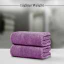 Tens Towels Pack of 8 Towels Set, 2 Extra Large Bath, 2 Hand, 4 Washcloths, 100% Cotton, Lighter Weight, Quicker to Dry, Super Absorbent, Perfect for Bathroom, Purple