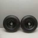 Parts Camp 13" Wheelbarrow Tires and Wheels 4.00-6 Pneumatic Tires with 5/8"&3/4" Bore Hole and 1.75" Centered Hub Wheelbarrow Tire Fit Wheelbarrows/Wagons/Dolly/Trolley/Hand truck(2 Pack)