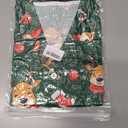 Womens Pajamas Set 2 Piece Satin Short Sleeved Pjs Button Notch Collar Loungewear Party Sleepwear Sets (Green, M)