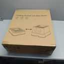 Stainless Steel Litter Box Extra Large Enclosed Cat Metal Litter Box with Lid for Big Cats High Sided Anti-Urine Leakage Non-Stick Bottom & Includes Pedal & Metal Scoop with Liner Gray