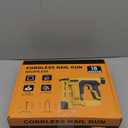 18 Gauge Brad Nail Gun for Dewalt 20V MAX Battery(NO Battery), 2 in 1 Cordless Brad Nailer, Adjustable Depth, LED Light, Electric Nail Gun for Wood, Trim Work, DIY (Dark Yellow)