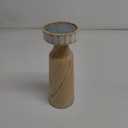 Wood Pillar Candle Holders, Mango Wooden Candlesticks Holders 10 Inch Height