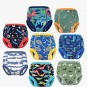 MooMoo Baby 7 Packs Potty Training Pants Cotton Absorbent Training Underwear for Toddler Boy and Girls 2T-9T