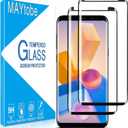 MAYtobe [2-Pack for Samsung Galaxy S9 Plus, Galaxy S9+ Screen Protector Tempered Glass 3D curved, no bubbles, scratch-resistant, easy to install