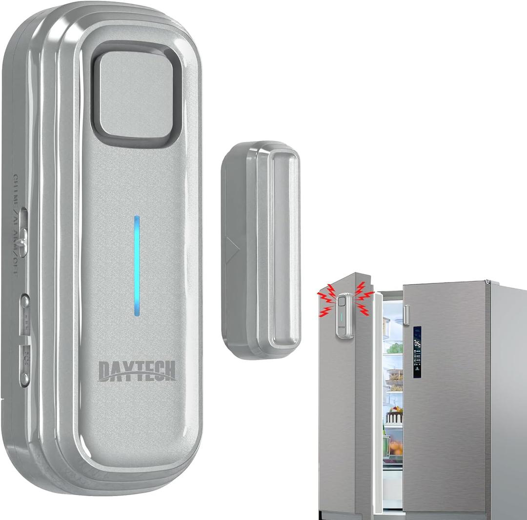 Daytech Freezer Door Alarm with Delay 1/2/3/4 mins Reminder When Left Open Fridge Alarm 0 to 120 dB Refrigerator Door ajar Alert for Home Garage Basement(1 Pack Gray) Daytech Freezer Door Alarm with Delay 1/2/3/4 mins Reminder When Left Open Fridge Alarm 0 to 120 dB Refrigerator Door ajar Alert for Home Garage Basement(1 Pack Gray)