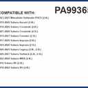 PG Engine Air Filter PA99365 | Fits 2019-2025 Subaru Forester, 2018-2025 Crosstrek, 2020-2025 Outback, 2019-2025 Ascent, 2017-2025 Impreza, 2020-2025 Legacy, 2022-2025 WRX