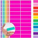 YSHIHE Colored Label Stickers,12 Colors,3 x 1 Inch Folder Labels-480 Pcs | Rectangle Self-Adhesive Sticky Labels Color Stickers Moving Stickers for Inventory,Office,File Folders,Moving