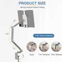 Houele Tablet Stand Holder, Adjustable Foldable Tablet Arm iPad Desk Mount with 360Rotate Base, Phone Holder iPad Stand for Desk and Bed, Compatible with Tablets, Phones or Other 4-15.6" Device