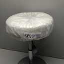 Ottoman Swivel Vanity Stool Chair for Makeup Room Stool for Vanity Chair Height Adjustable Faux Leather White