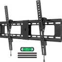 MOUNTUP TV Wall Mount Tilting TV Mount Bracket for Most 37-82 Inch Flat Screen/Curved Low Profile Wall Mount Saving Space Max VESA 600x400mm Hold up to 132 lbs Fit 16" 18" 24" Stud