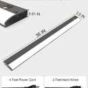 36 Inch LED Under Cabinet Light, Plug in Kitchen Lighting, 3CCT Selectable (3000K/4000K/5000K), CRI94 High Color Accuracy, Linkable, Slim Design Dimmable, Black