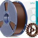 SUNLU PLA+2.0 3D Printer Filament, Upgrade PLA+ Filament 1.75mm, Tougher and Stronger, Neatly Wound Filament, Dimensional Accuracy +/-0.02mm, 1KG Spool(2.2lbs), Coffee Brown