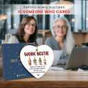 10 x Work Bestie Christmas Ornament 2025 - Unique Coworker Ornament for Christmas Tree, Work Bestie Gifts for Women, Men  Unique for Work Friends, Colleagues