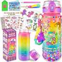 EDSPORTSHOUSE Decorate Your Own Water Bottle Kits for Girls Age 4-6-8-10,Unicorn Painting Crafts,Fun Arts and Crafts Gifts Toys for Girls Birthday Christmas(Unicorn)