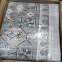 12x15 Vintage Area Rug: Washable Neutral Soft Non Slip Thin Large Floor Carpet for Living Room Bedroom Kitchen Dining Room Home Office Farmhouse Indoor - Taupe