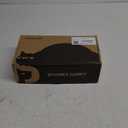 SPUNKYJUNKY Ceramic Dog and Cat Bowl Set with Wooden Stand, Modern Cute Weighted Food Water Set for Small Size Dogs (13.5OZ) & Medium Sized Dogs (28.7OZ) & Cats (1.7 Cups, 2  Black)