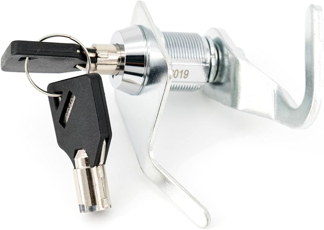 Americruise Motorcycle Saddle Bag Lock Real Trunk Lock Tour Pak Lock with 2 Keys for Harley Touring Road King Electra Street Road Glide 1993-2013