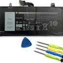 J0PGR Laptop Battery Replacement for Dell Latitude 5285 E5285 5290 2-in-1 Series T17G T17G001 T17G002 JOPGR 0J0PGR 0X16TW X16TW 0FTH6F FTH6F FTG78 1WND8 0RDYCT RDYCT 7.6V 42Wh 5250mAh 4-Cell