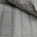 HYMOKEGE Queen Comforter Set Seersucker 7 Pieces, All Season Luxury Bed in a Bag for Bedroom, Bedding Set with Comforters, Sheets, Pillowcases & Shams, Dark Grey