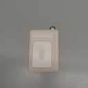 EcoVision Slim Minimalist Front Pocket Wallet, RFID Blocking Credit Card Holder Wallet with Detachable D-Shackle for Men Women. Cowhide Pink Apricot