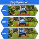 Lawn Mower Lift Jack, Lifting Platform 882 Lbs Capacity Telescopic Maintenance Jack with User Manual for Garden Tractors and Riding Lawn Mower with Manual Handle & Power Tool Extension Handle - B