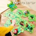 26 PCS Electric Puzzles Racer Kids Car Tracks for Toddlers 2-4 Year Old with Truck and Plane|Play Set for Toddlers 1-3|5 Years Old Boy Gift Game& Christmas Puzzle