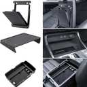 Center Console Organizer for 2023-2025 Honda CR-V, Armrest Storage Tray with Magnetic Hidden Organizer Charging Station Caddy, ABS Car Interior Accessories OEM Style Leather Texture-3PCS