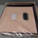 Oterri File Organizer Box with Lid, Portable Hanging File Box for Letter/Legal Files, Office/Decor/Home, Cream-pink (Leather), 1 Pack