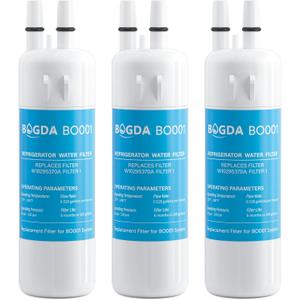 BOGDA W10295370A Water Filter Replacement Fit for EDR1RXD1, WHR1RXD1, Filter 1, W10295370, KAD1RXD1, P8RFWB2L, P8WB2L, P4RFWB, P5WB2L, 46-9081, 46-9930 Compatible with Whirl-pool Ken-more (3 Filters)