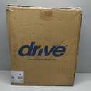 Drive Medical 2-in-1 Raised Toilet Seat with Removable Padded Arms - Elevated Bathroom Safety Support - Secure Locking Attachment - Easy Height Assistance - Durable Construction, Standard Toilets