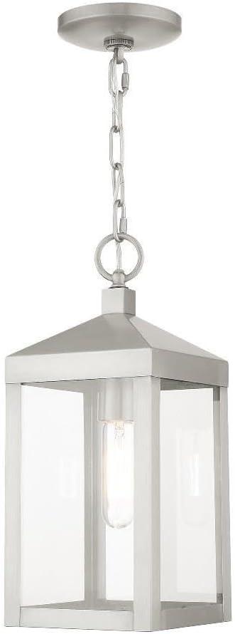 Livex Lighting 1-Light Pendant, Brushed Nickel