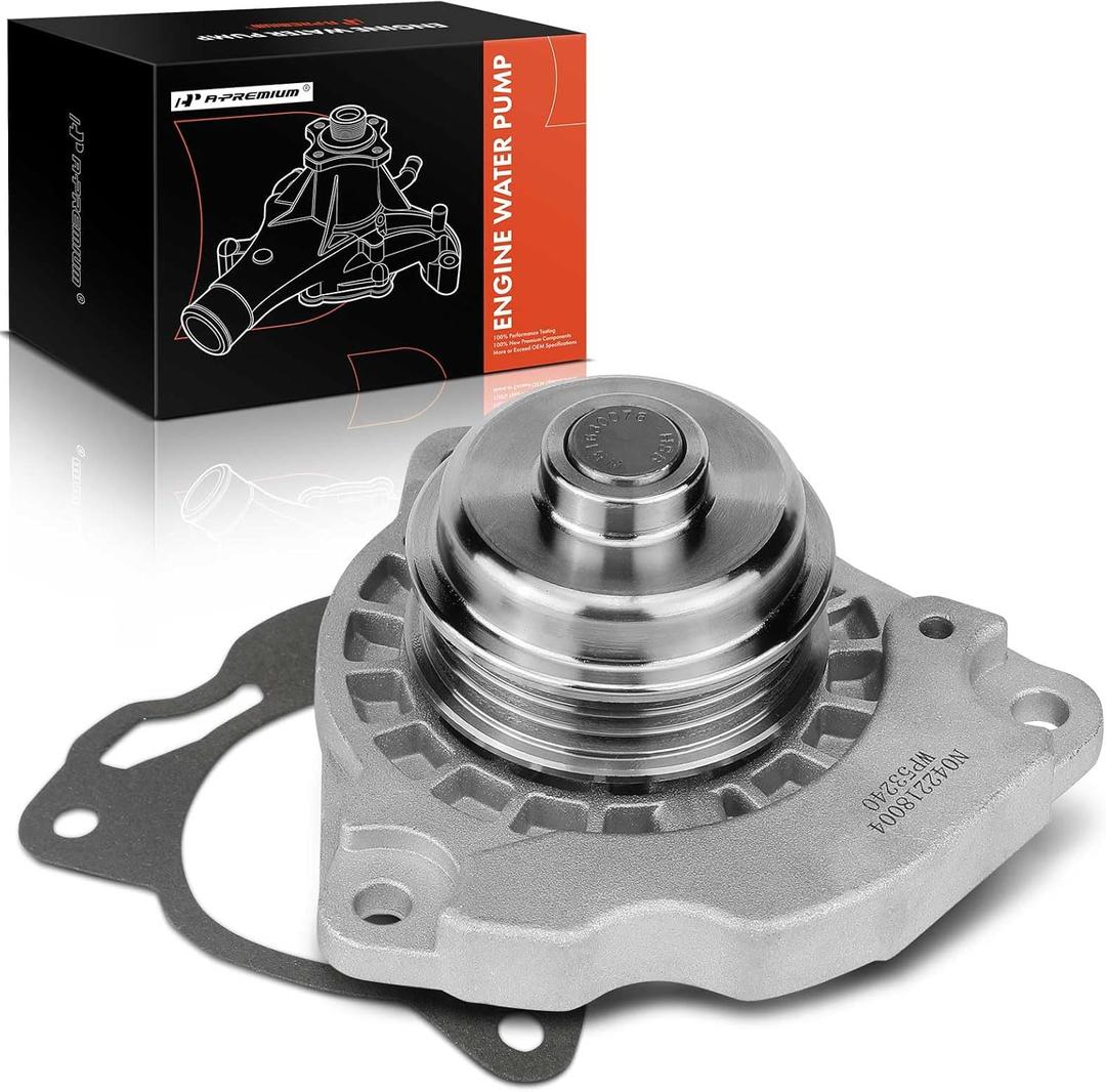 A-Premium Engine Water Pump (with Gasket & Pulley) Compatible with Mercury Mariner 09-11, Milan 10-11 & Mazda Tribute 09-11 & Ford Escape, Fusion - V6 3.0L - Replace # AW6250