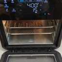 Chefman 12-Quart 6-in-1 Air Fryer Oven with Digital Timer, Touchscreen, and 12 Presets - Family Size Countertop Convection Oven, Dishwasher-Safe Parts (Black)