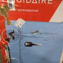 Frigidaire Retro Compact Fridge with Chiller, 3.2 cu ft Countertop Fridge with Built-In Bottle Opener, Compact Refrigerator for Office, Bedroom, Dorm Room or Cabin - 16.5" D x 19" W x 31" H (Blue)