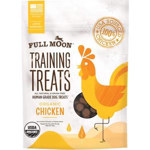2 x Full Moon USDA Organic Chicken Training Treats Healthy All Natural Dog Treats Human Grade 175 Treats 6 Ounce (Pack of 1)