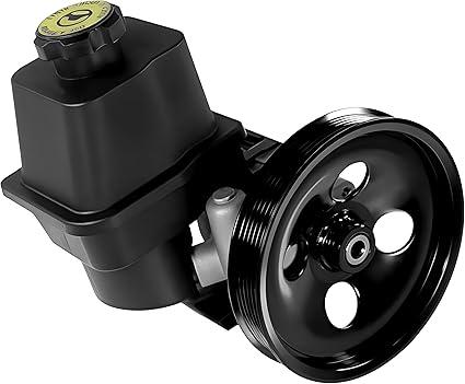Power Steering Pump with Pulley & Reservoir fit for 2002-2009 Trailblazer EXT Envoy XUV 2004-2007 Rainier 2002-2004 Bravada 2007-2008 Ascender 2006-2009 9-7x 20-65990