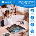 Wooden Puzzles for Adults Treasure Chest Ocean 275pcs L | Unique Shape Wood Puzzle, Gifts for Friends and Family, Wall Art Home Decor 13.4*13.1in, Large