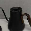 Gooseneck Electric Kettle with 1 Temperature Control for Pour Over Coffee & Tea, Quick Heating, BPA-Free Stainless Steel, Built-in Brew Timer, 1500W/0.9L (Onyx Black)