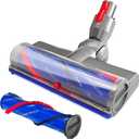 Quick-release vacuum head replacement for Dyson V7 V8 V10 V11 V15 Outside direct-drive cordless vacuums features an anti-tangle design with flexible rotation.